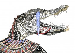 Ilustración lágrimas de cocodrilo